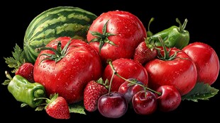 多彩蔬果组合 尽显新鲜活力