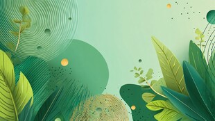 清新绿植背景图