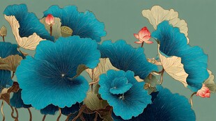 蓝荷绽放 尽显雅致之美