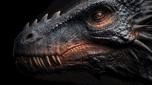 凶猛霸王龙头部特写