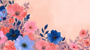 浪漫花卉背景图