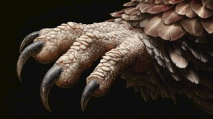 鹰爪特写 锋利与力量的象征