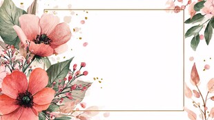 花卉边框背景图