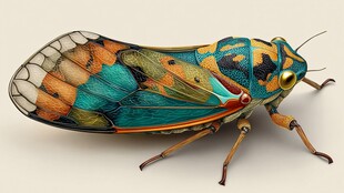 色彩斑斓的梦幻蝉类昆虫