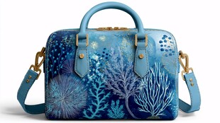 蓝色海洋风手提包