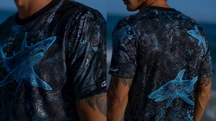 男士鲨鱼印花潮流T恤