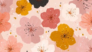 缤纷花卉图案 清新浪漫风