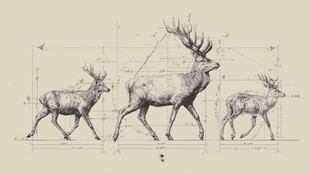 麋鹿尺寸比例结构设计图