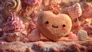 心形甜点置身梦幻糖果世界