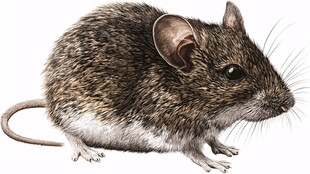 可爱小老鼠插画