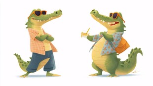 时尚鳄鱼兄弟的酷炫日常