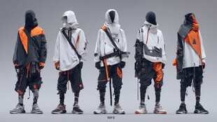 潮流机能风男装穿搭展示