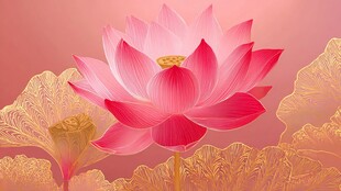 粉荷绽放 尽显雅致之美