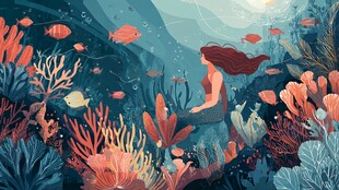 海底美人鱼的奇幻世界