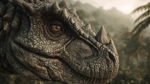 恐龙特写 丛林中的史前巨兽