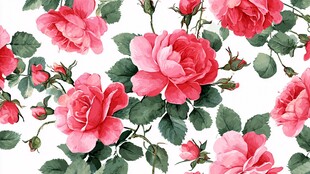 粉色玫瑰花卉图案背景