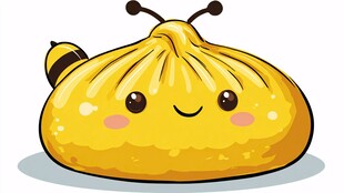 可爱蜜蜂造型的卡通包子