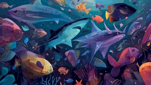 梦幻海底世界多彩鱼类