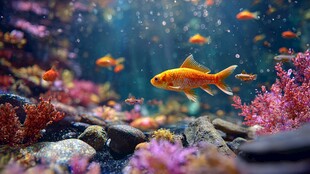 梦幻金鱼畅游缤纷水族世界