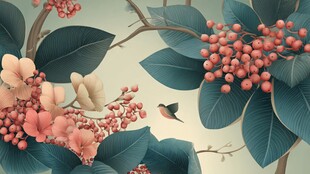 花鸟绘景 中式雅致风情