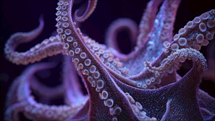 梦幻紫调下的章鱼触手