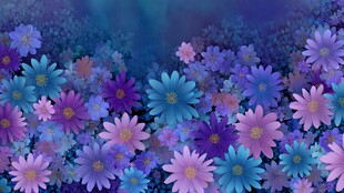 梦幻花海 绚丽多彩花卉世界