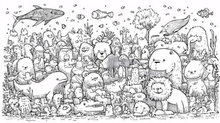 海底动物大聚会