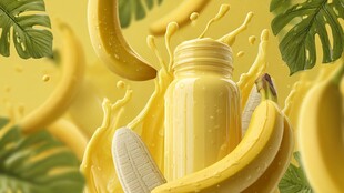 香蕉奶昔 活力四溢的美味饮品