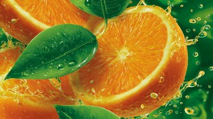 鲜橙迸溅 清新果味瞬间