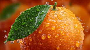 带露鲜橙 清新视觉盛宴