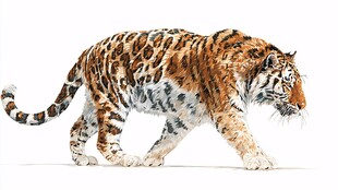行走的斑斓猛虎
