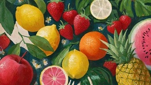 缤纷水果插画 色彩盛宴