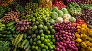 缤纷多彩的新鲜蔬菜大集合