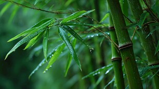 雨后翠竹 清新绿意盎然