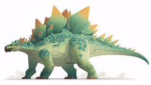 奇幻风格剑龙插画