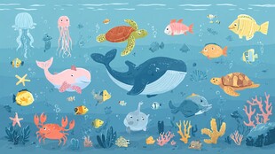 海底动物大聚会
