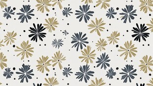 简约花卉几何图案背景图