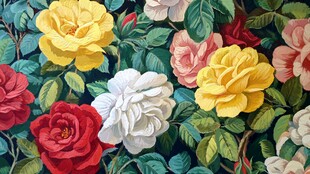 多彩花卉图案 复古风花卉