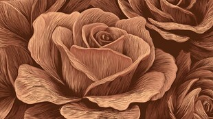 复古质感玫瑰花纹图案