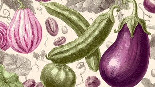 手绘多彩蔬菜图案