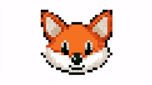 像素风格可爱狐狸头像