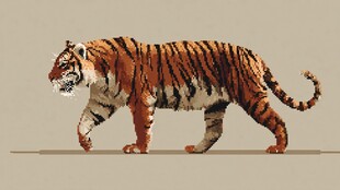 行走的斑斓猛虎