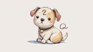 可爱小狗卡通形象