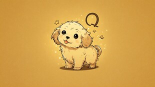 可爱Q版小狗插画