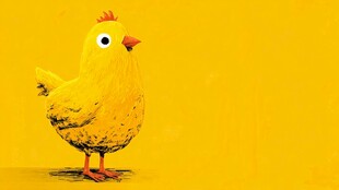 黄色小鸡插画 萌趣可爱