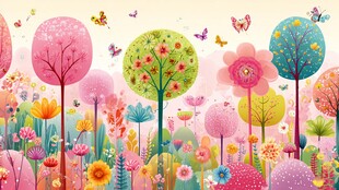 梦幻缤纷的童话森林世界