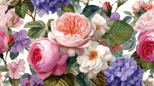 缤纷花卉图案 尽显自然之美