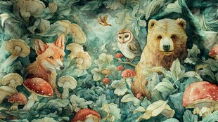 森林中的动物奇幻世界