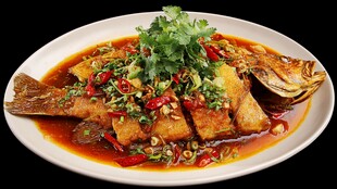 香辣美味红烧鱼