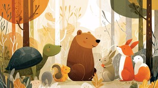 森林里的动物聚会